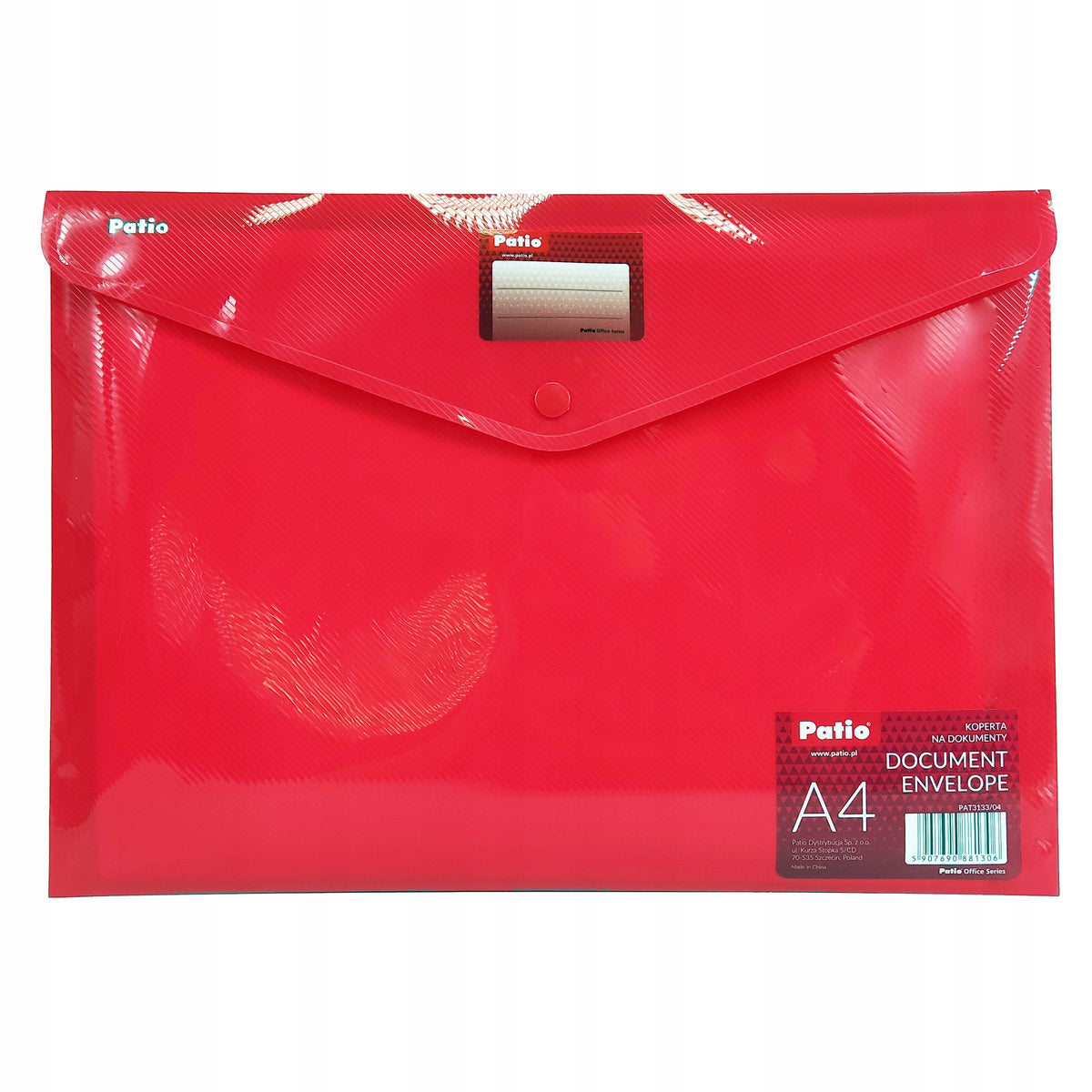 A4 ENVELOPE WITH CLOSURE WITH RED ID