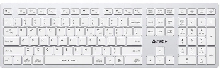 A4Tech FBX50C, bílá, CZ/SK
