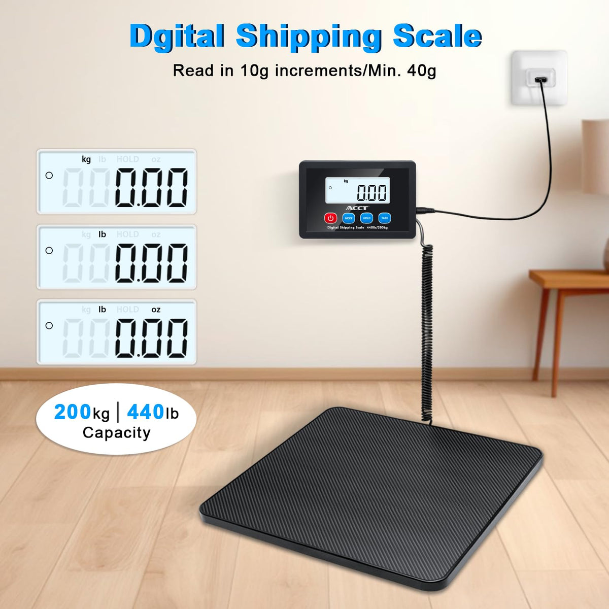 ACCT Digital Scale 200kg For Packs With Hold Tara Auto-off Function Brand no brand