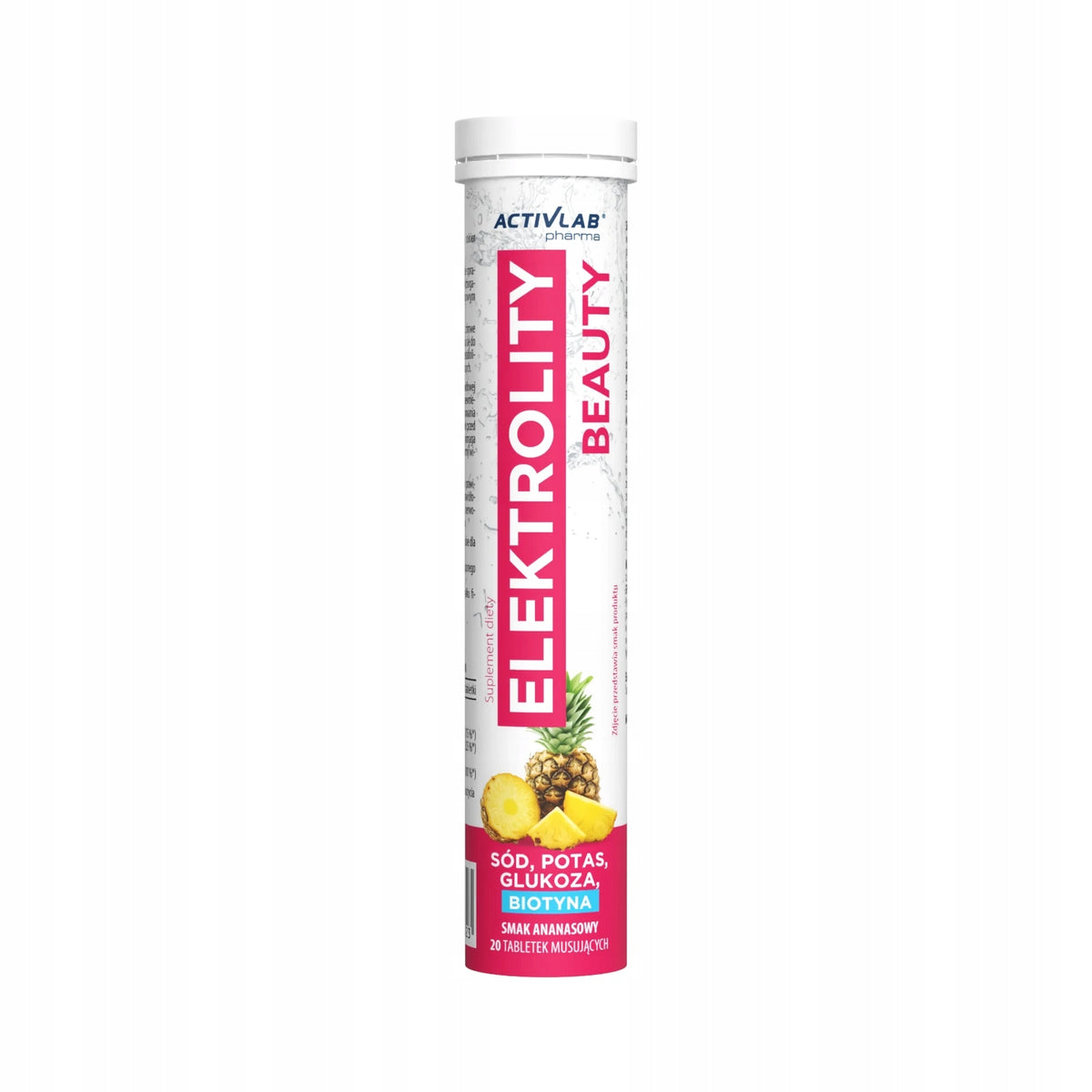 ACTIVLAB ELECTROLYTES BEAUTY 20 TABLETS PINEAPPLE HYDRATION ENERGY Expiration date at least 1 year from the date of purchase