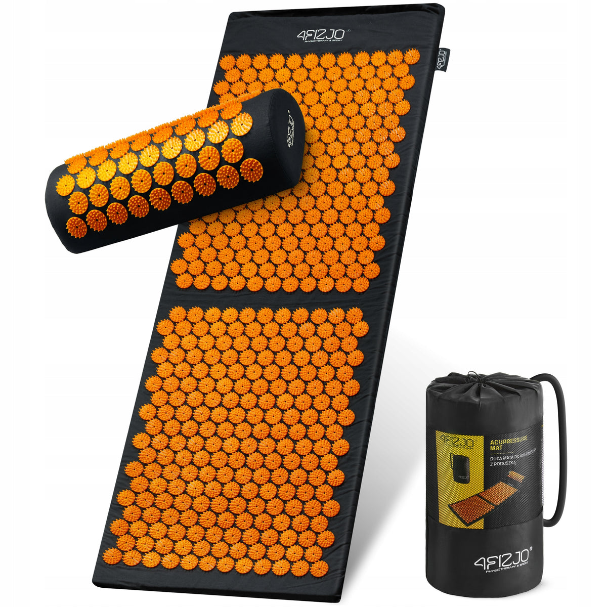 ACUPRESSURE MAT WITH SPIKES HEALTH BACK PAIN WITH PILLOW XL SPIKES