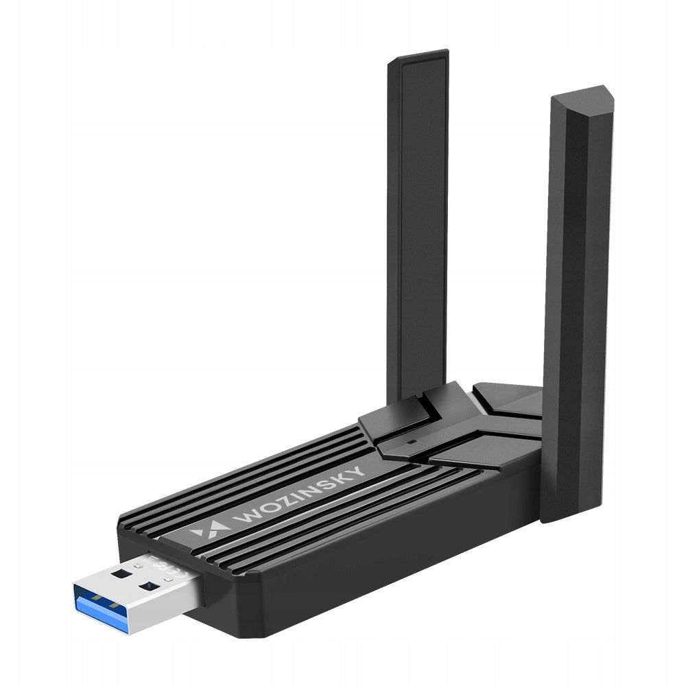 ADAPTER NETWORK CARD Wi-Fi TO USB 3.0 WIRELESS ANTENNA WiFi6 1800Mbps