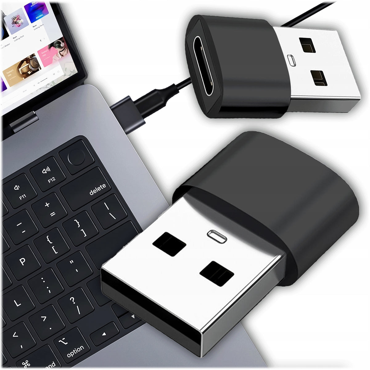 ADAPTER OTG FROM USB-C TO USB AND CONVERTER USB-A TO USB-C TYPE-C