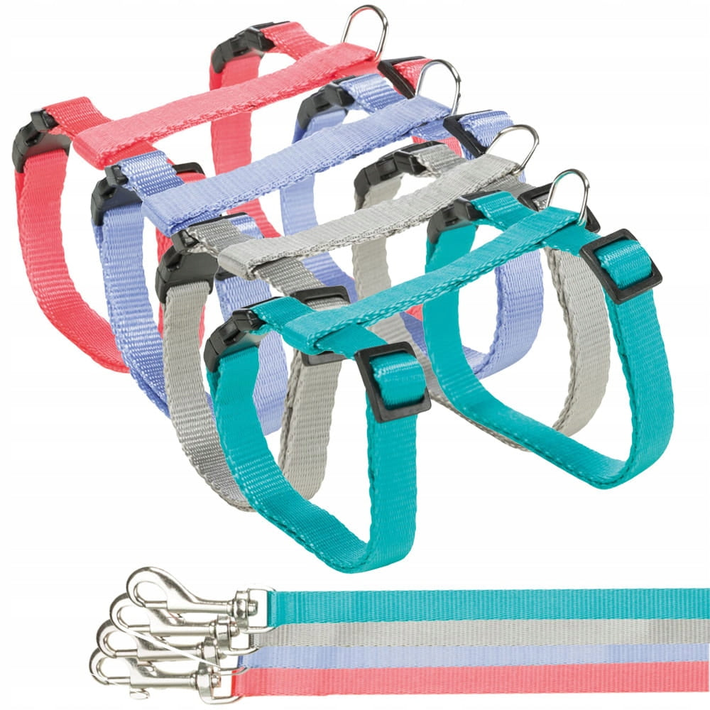 ADJUSTABLE PRESSURE-FREE HARNESS FOR CAT + LEASH