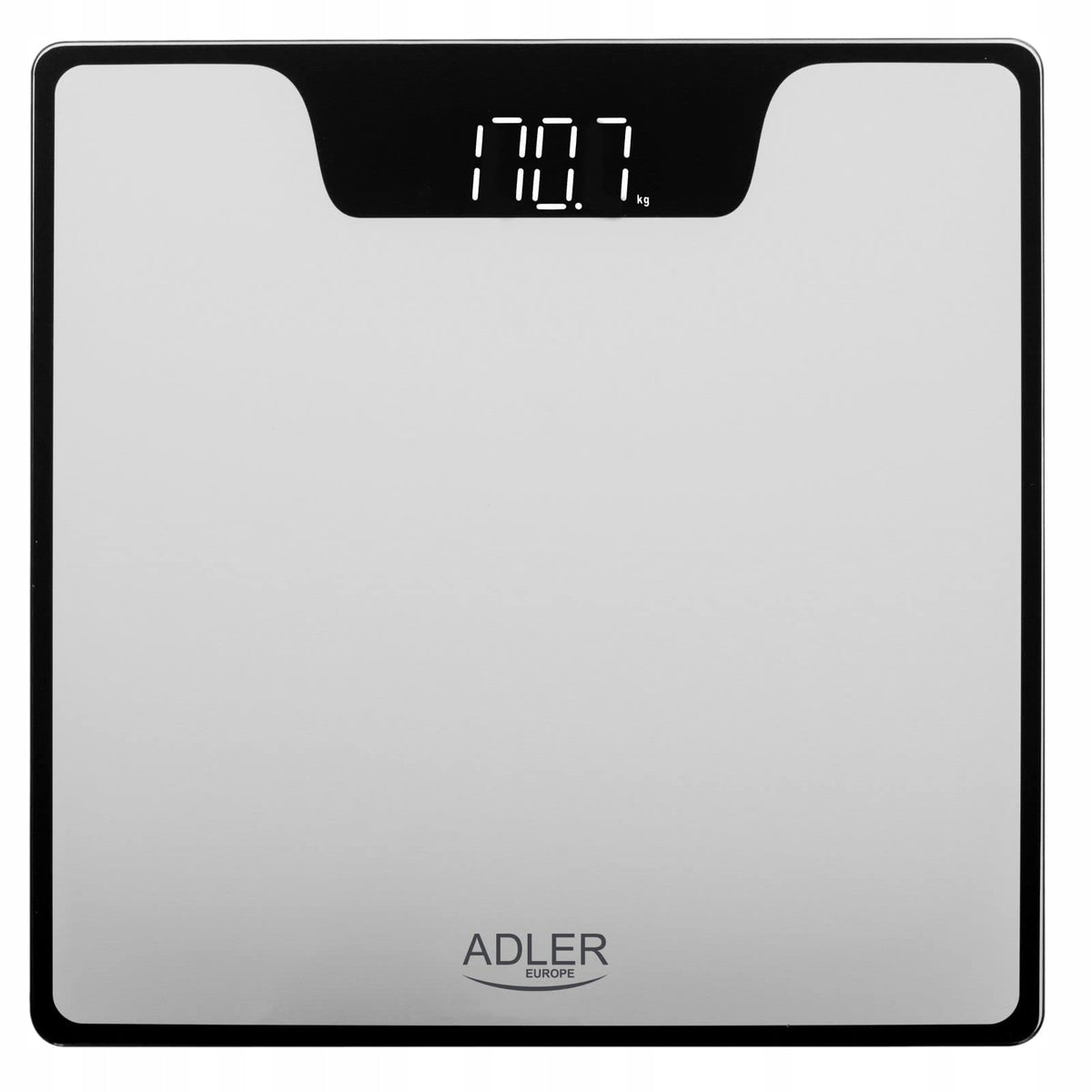 ADLER AD8174S Electronic Bathroom Scale LED Silver High Precision