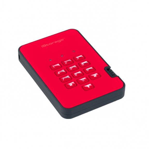 AES 256-bit 512GB Encrypted Portable SSD Manufacturer code IS-DA2-256-SSD-256-R