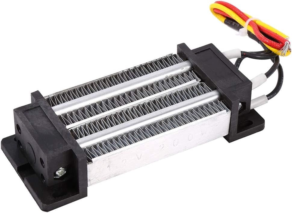 AIR HEATER PTC 200W 12V CERAMIC INSULATED THERMOSTAT
