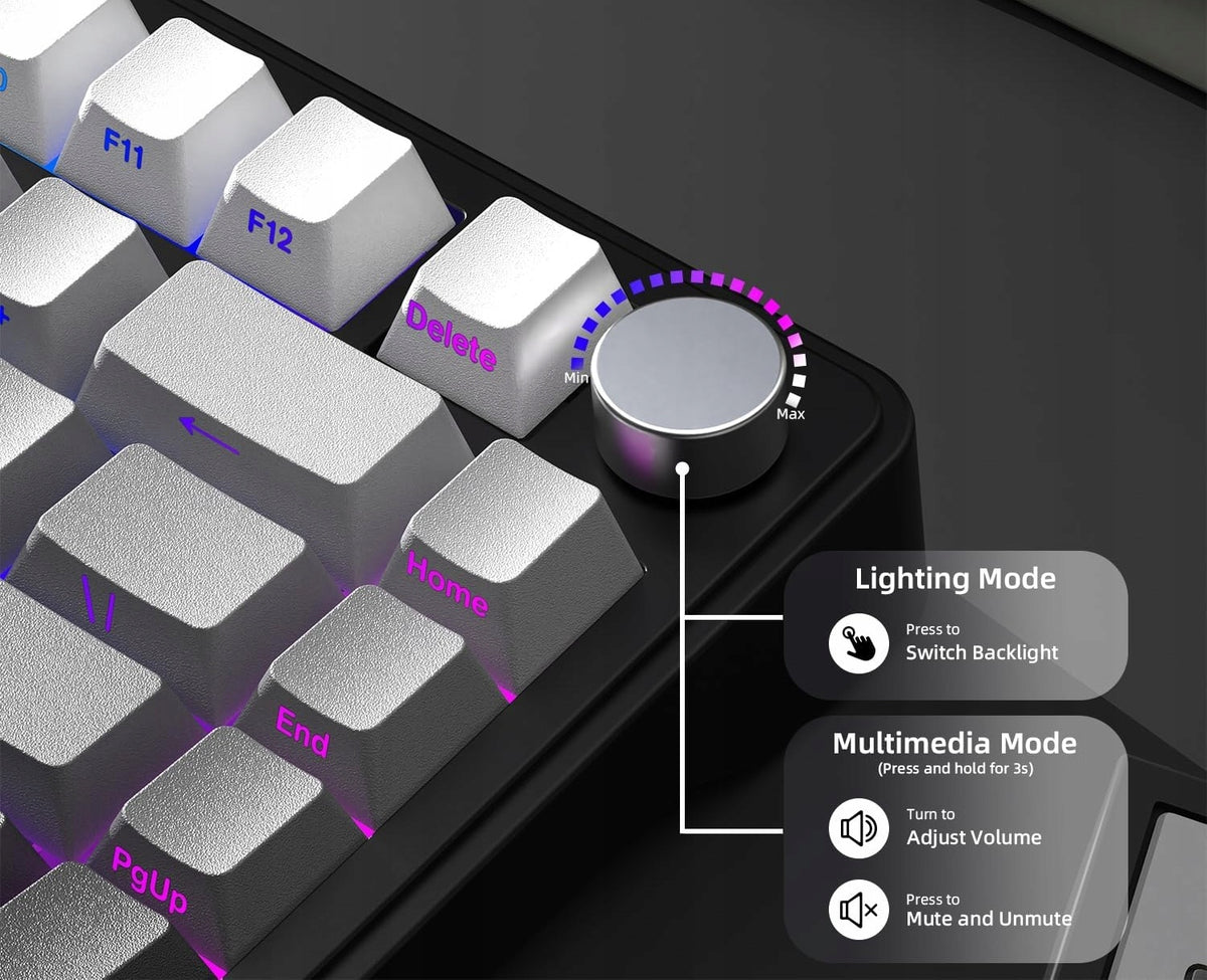 AJAZZ X85 Keyboard 75% RGB Gasket BT 2.4GHz USB Manufacturer code X85