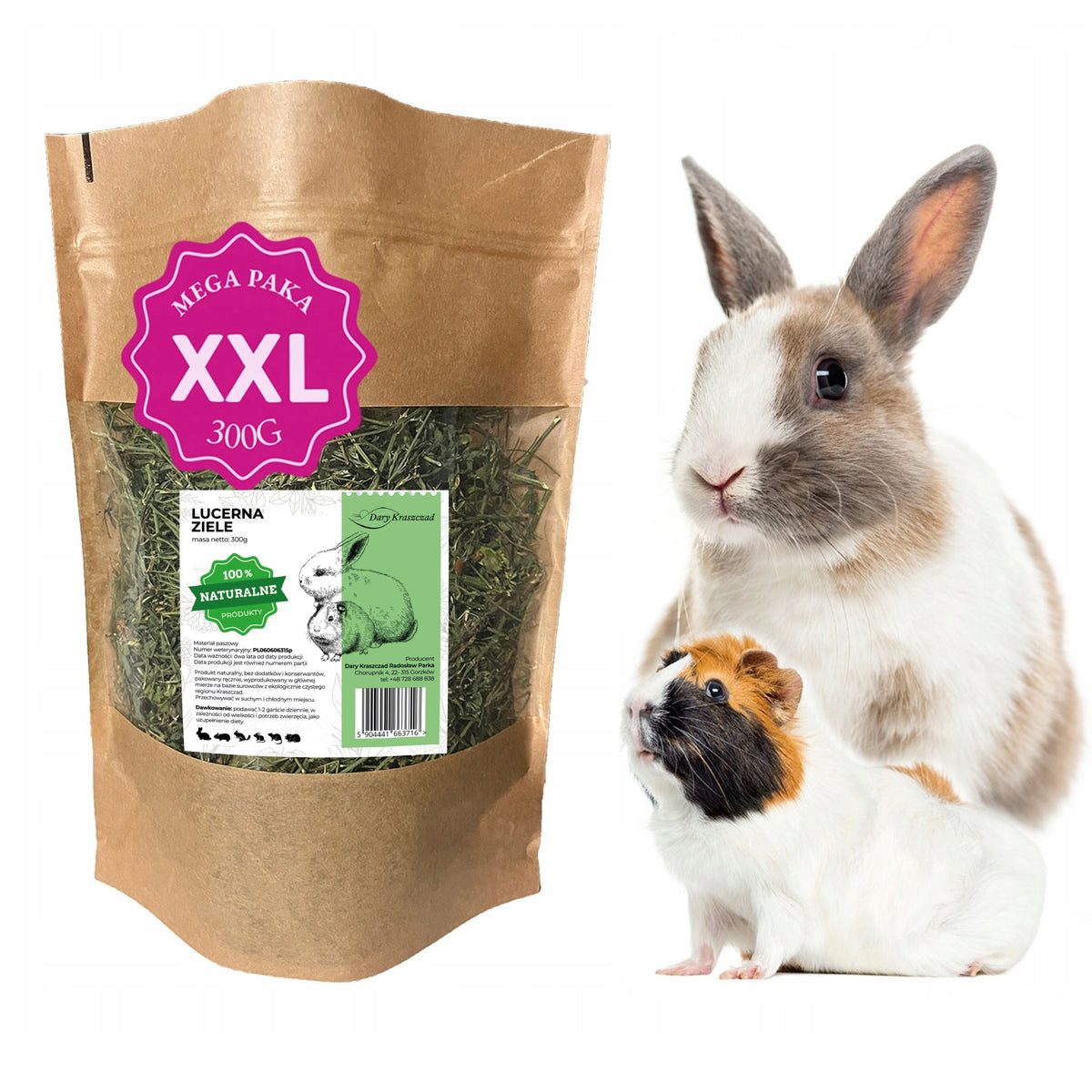 ALFALFA HERB HERBS FOR RABBIT HAMSTER RODENTS NATURAL PAKA XXL 300G