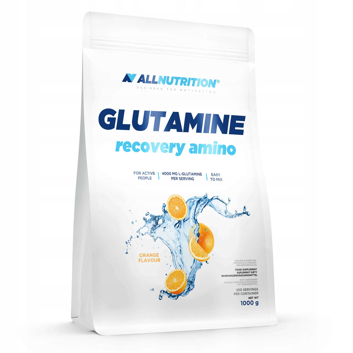 ALLNUTRITION GLUTAMINE RECOVERY AMINO 1000g ORANGE AMINO ACIDS GLUTAMINE
