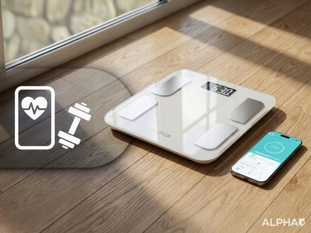 ALPHA Bathroom Scale Electronic Analytical Bluetooth Smart App Manufacturer code SC-04