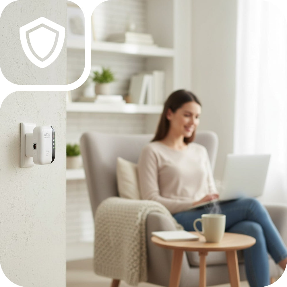 AMPLIFIES WIFI SIGNAL POWERFUL NETWORK RANGE 300Mbps 2.4GHz FOR HOME OFFICE Packaging status original