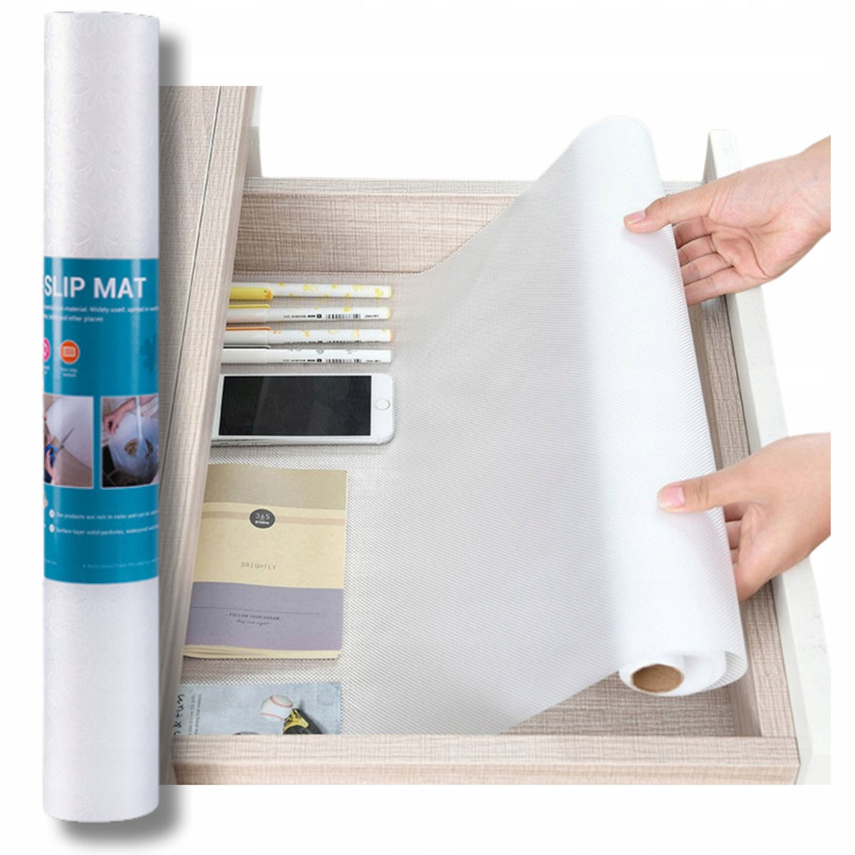 ANTI-SLIP MAT FOR CABINET DRAWERS PROTECTIVE PAD 500x50 STRONG ROLL