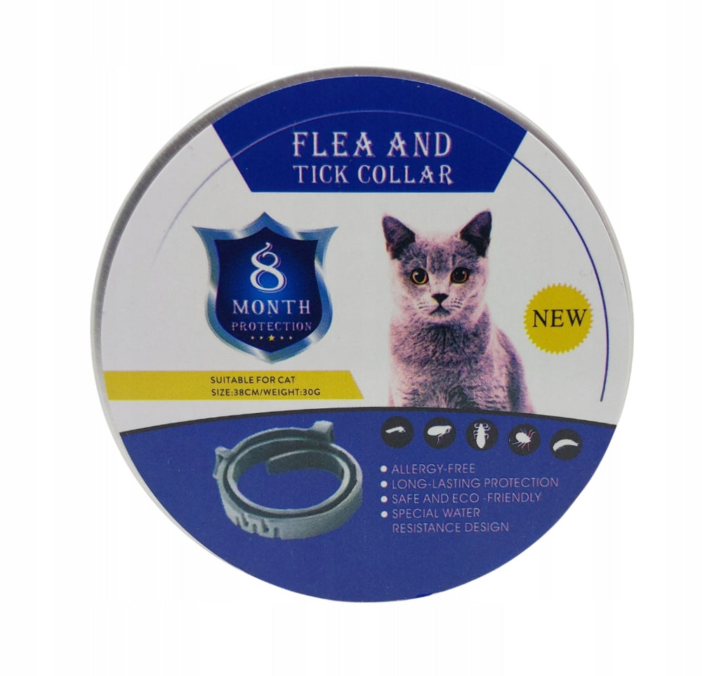 ANTI-TICK COLLAR FOR CAT FOR FLEA TICKS LICE 8 MONTHS 40 CM