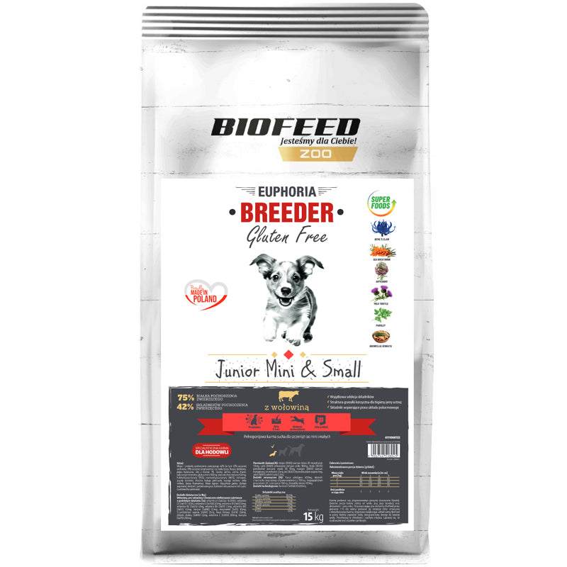 APL Biofeed Breeder Junior Mini & Small Beef 15kg