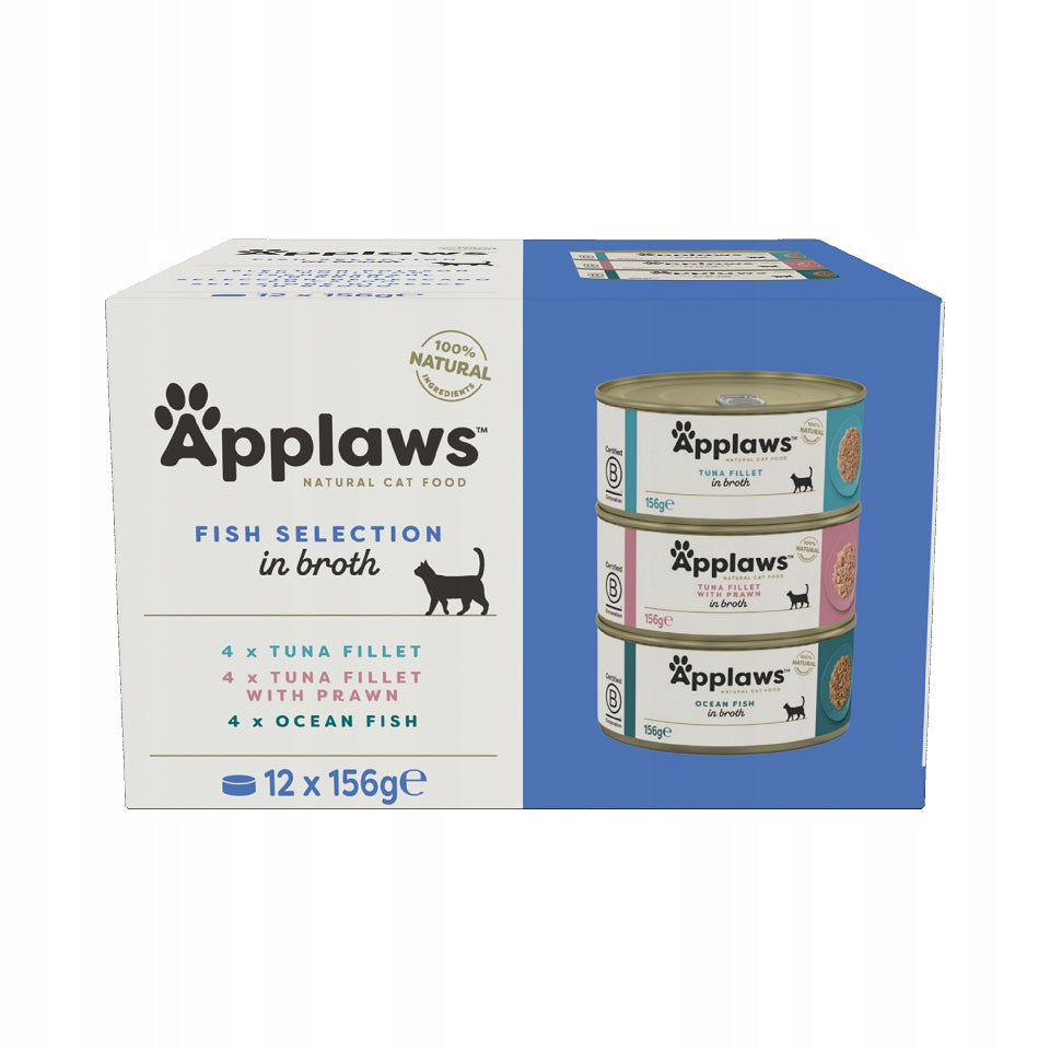 APPLAWS Fish Selection Fish Flavors in Cat Sauce 12x156g