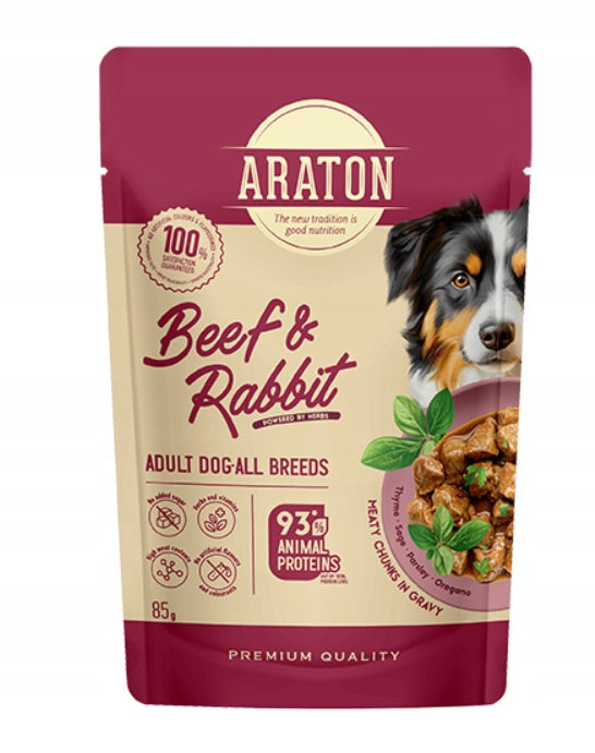 ARATON Adult Beef and Rabbit, 85g sasz.dog 334