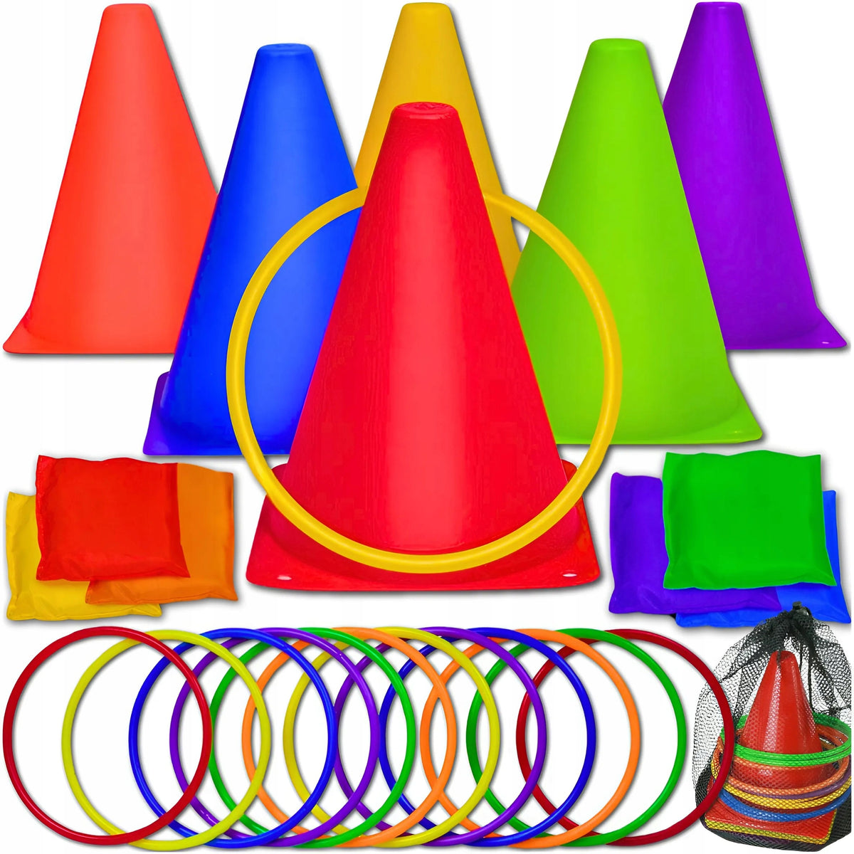 ARCADE GAME MOVEMENT TRAINING CONES RINGO CHILDREN BEANS HOOPS