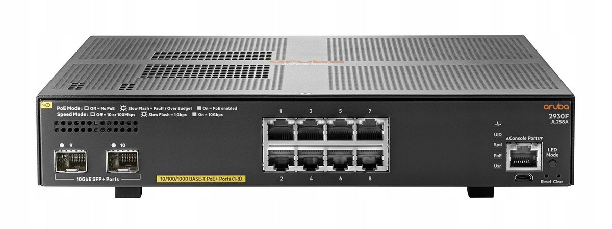 ARUBA 2930F 8G POE+ 2SFP+ SWCH