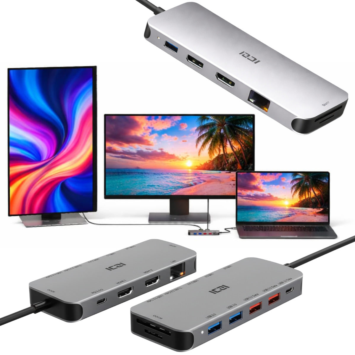 ASUS LAPTOP DOCKING STATION BASE WITH CHARGING FUNCTION CHARGES USB-C