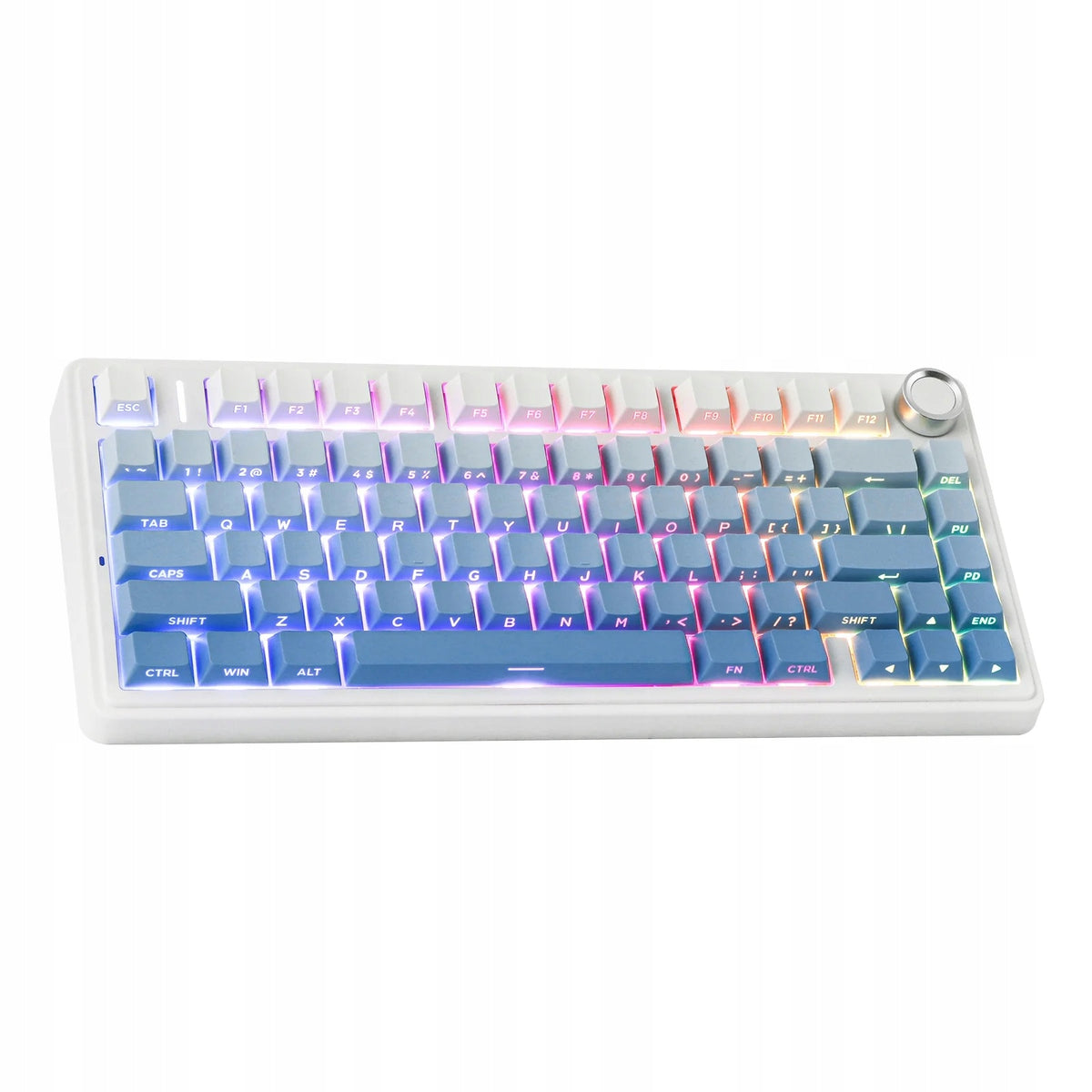 AULA F75PRO MECHANICAL KEYBOARD 75% WHITE+GRADIENT BLUE - STAR VECTOR
