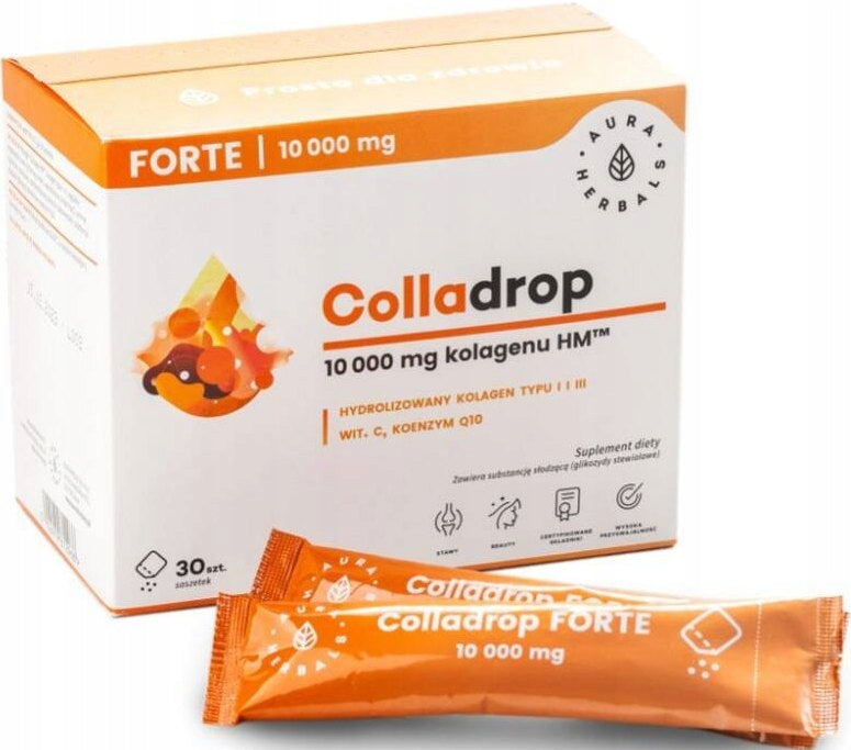 AURA HERBALS COLLADROP FORTE Marine Fish Collagen 10000 30sasz Manufacturer code 0089967930902