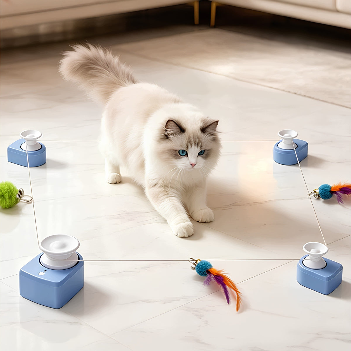 AUTOMATIC CAT TOY INTERACTIVE FOR LONG INDEPENDENT PLAY Packaging status original