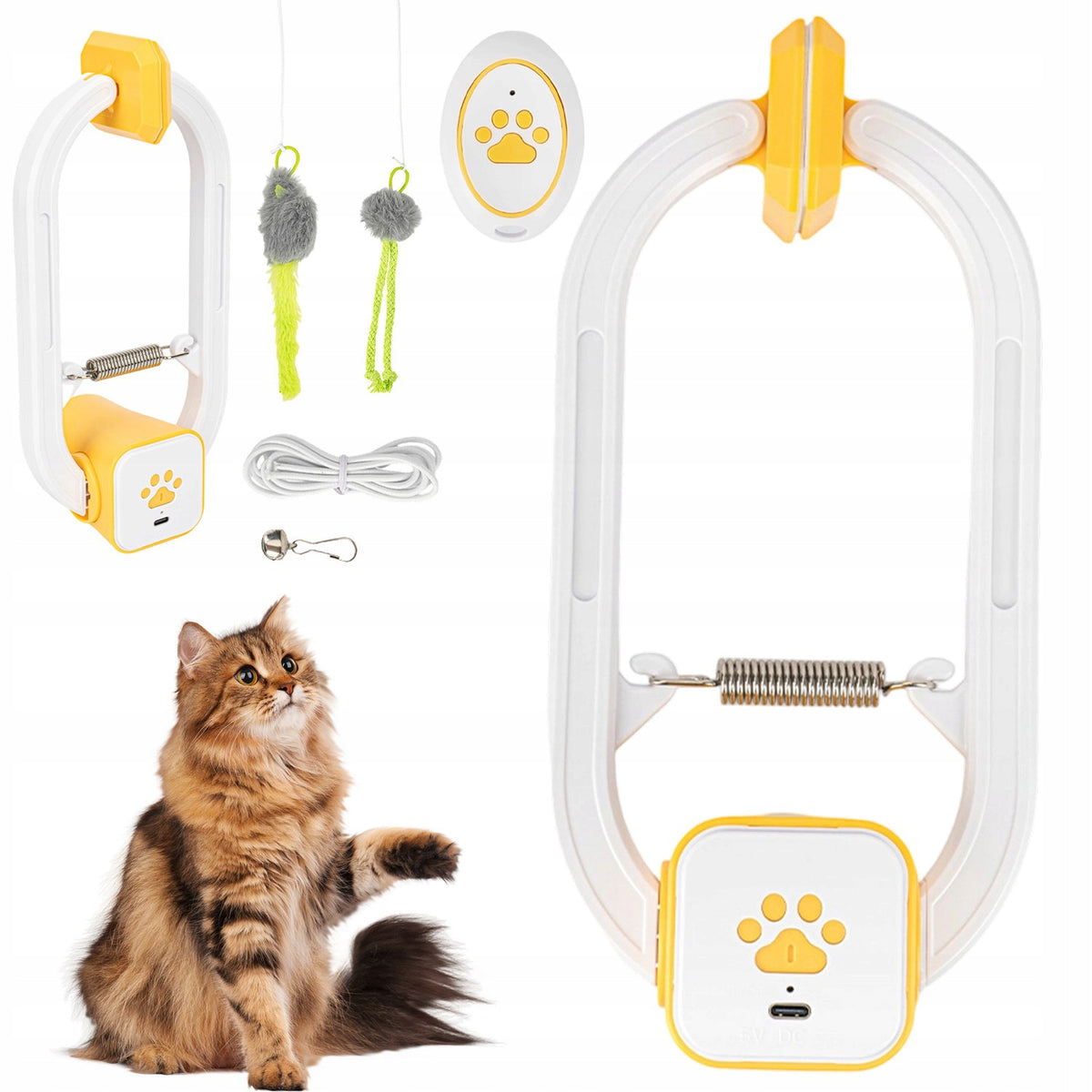 AUTOMATIC CAT TOY WITH TWO MOTION MODES FOR ATTRACTIVE PLAY