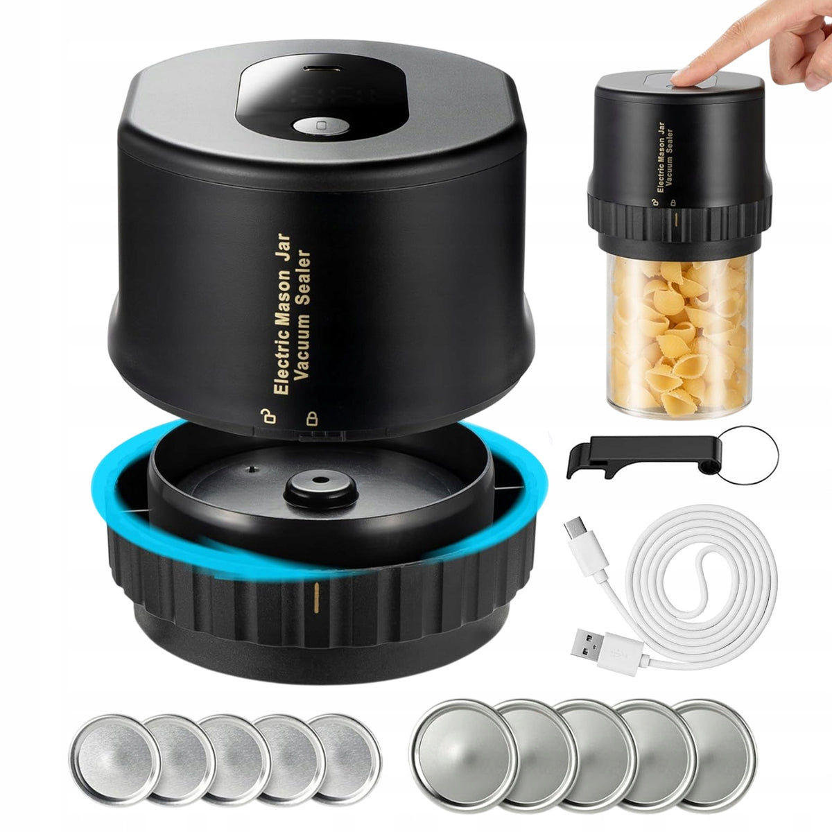 AUTOMATIC VACUUM SEALER FOR JARS STRONG FOR MASON JARS