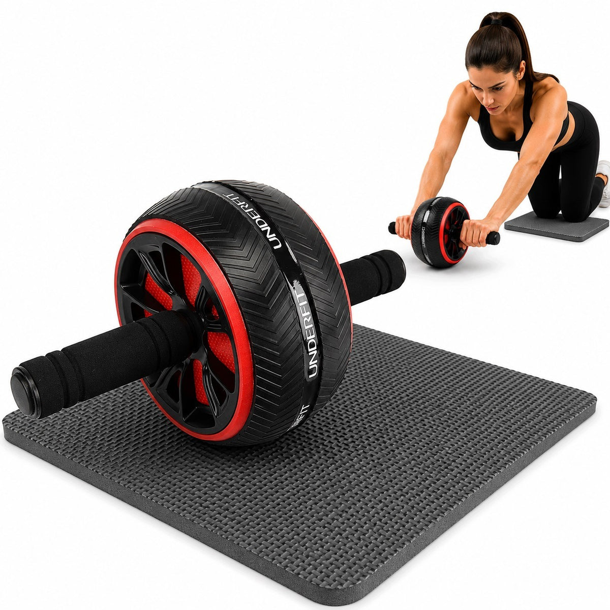 Abdominal Exercise Wheel AB Roller Training Roller Core PP EVA UNDERFIT