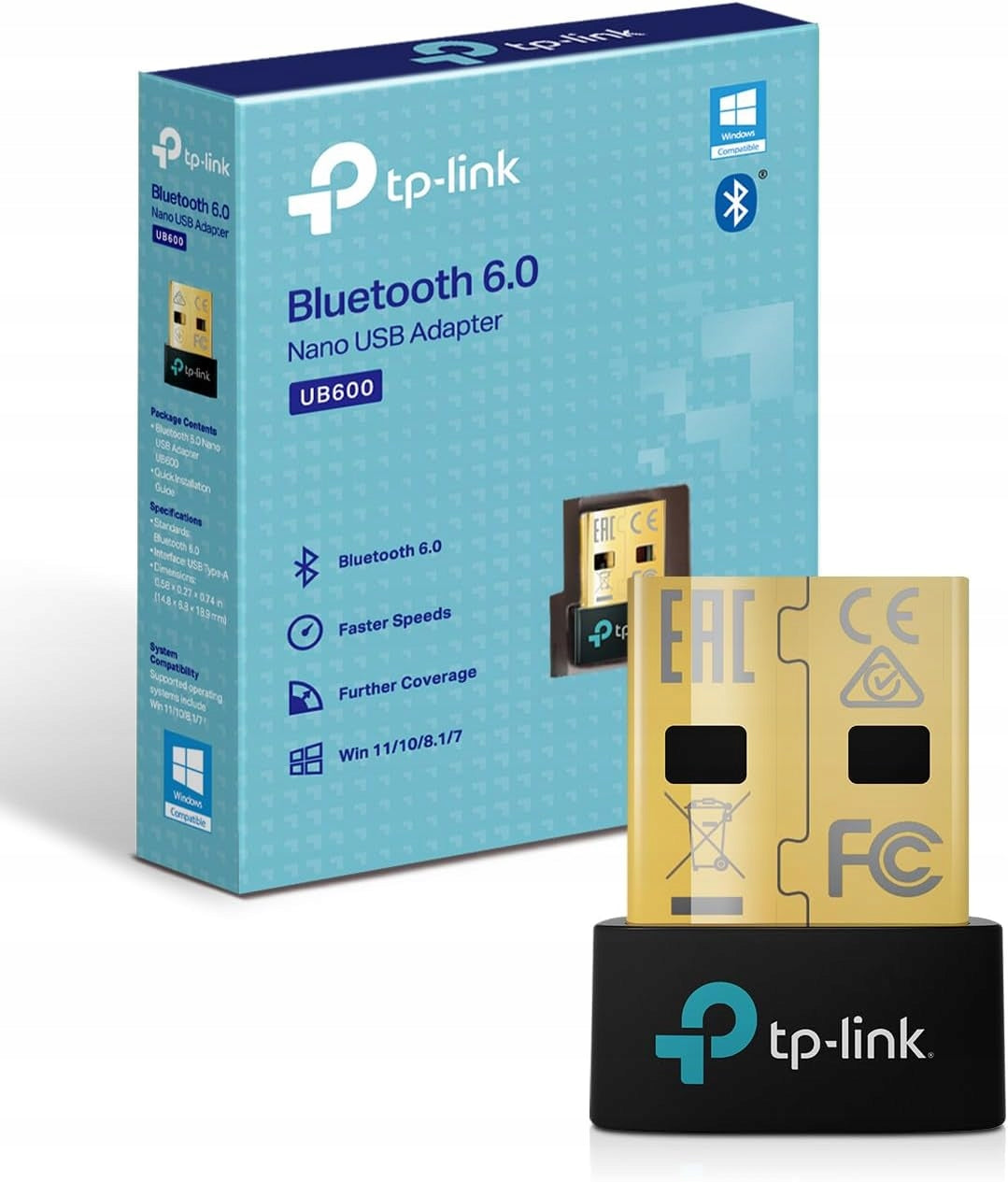 Adaptér BT TP-Link UB600 Bluetooth 6.0 Nano USB