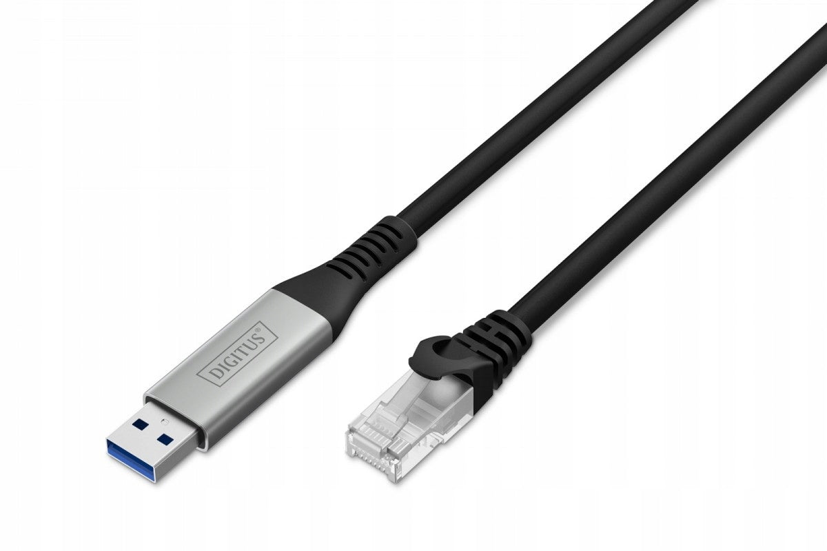 Adapter cable USB-A - RJ45 Cat. 6A S/FTP, 1 Gbit/s, USB 3.2 Gen1, LSZH, 3m