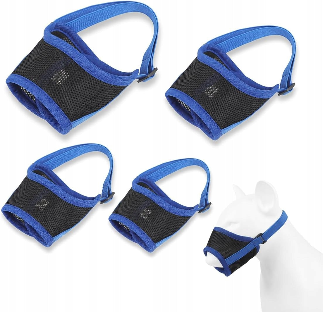 Adjustable NYLON muzzle for small medium dogs Breathable Comfort