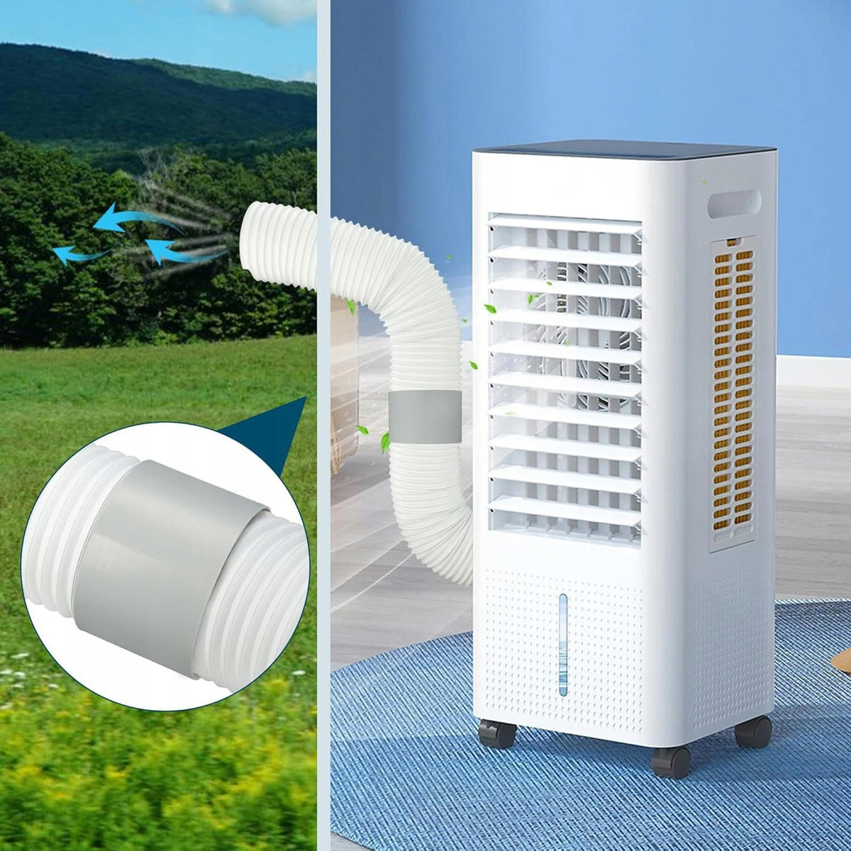 Air Conditioner Exhaust Vent Hose Connector Thread Easy Installation S Medical device no