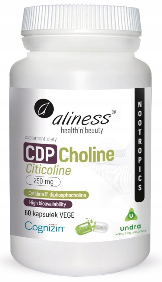 Aliness CDP Choline 250mg 60 kaps VEGE Concentration MEMORY Nervous System