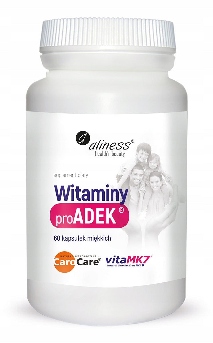Aliness PROADEK SET OF VITAMINS NATURAL MK7 RESISTANCE STRONG BONES 60caps