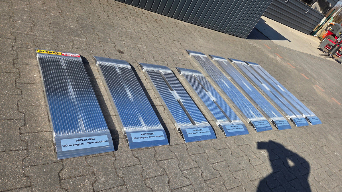 Aluminium ramps ALTRAP extensions 100cm long, 4cm thick, 4tons Manufacturer code miniLAW100cm