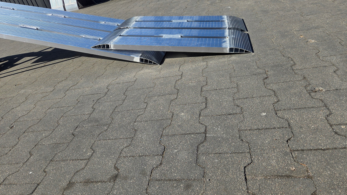 Aluminium ramps ALTRAP extensions 100cm long, 4cm thick, 4tons