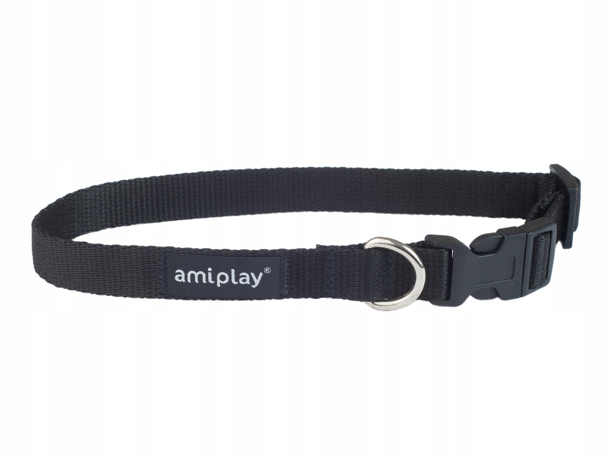 Amiplay Adjustable Collar Basic S Black