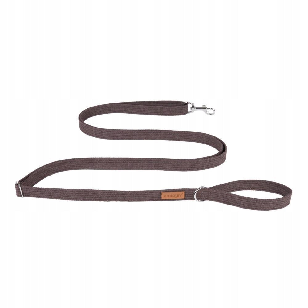 Amiplay Cotton - leash Easy Fix brown size S