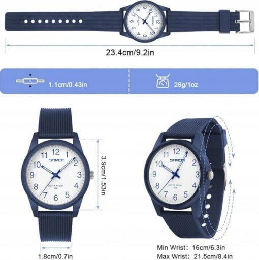 Analog Watch for Children in 4+ Years Waterproof Packaging status original