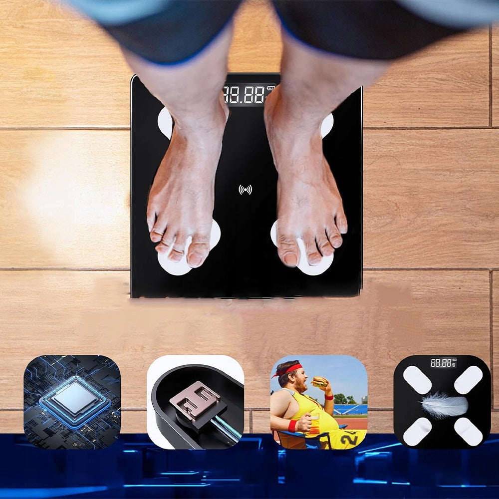 Analytical Scale BEDEE Bluetooth 12 BMI Indicators Fat Packaging status original