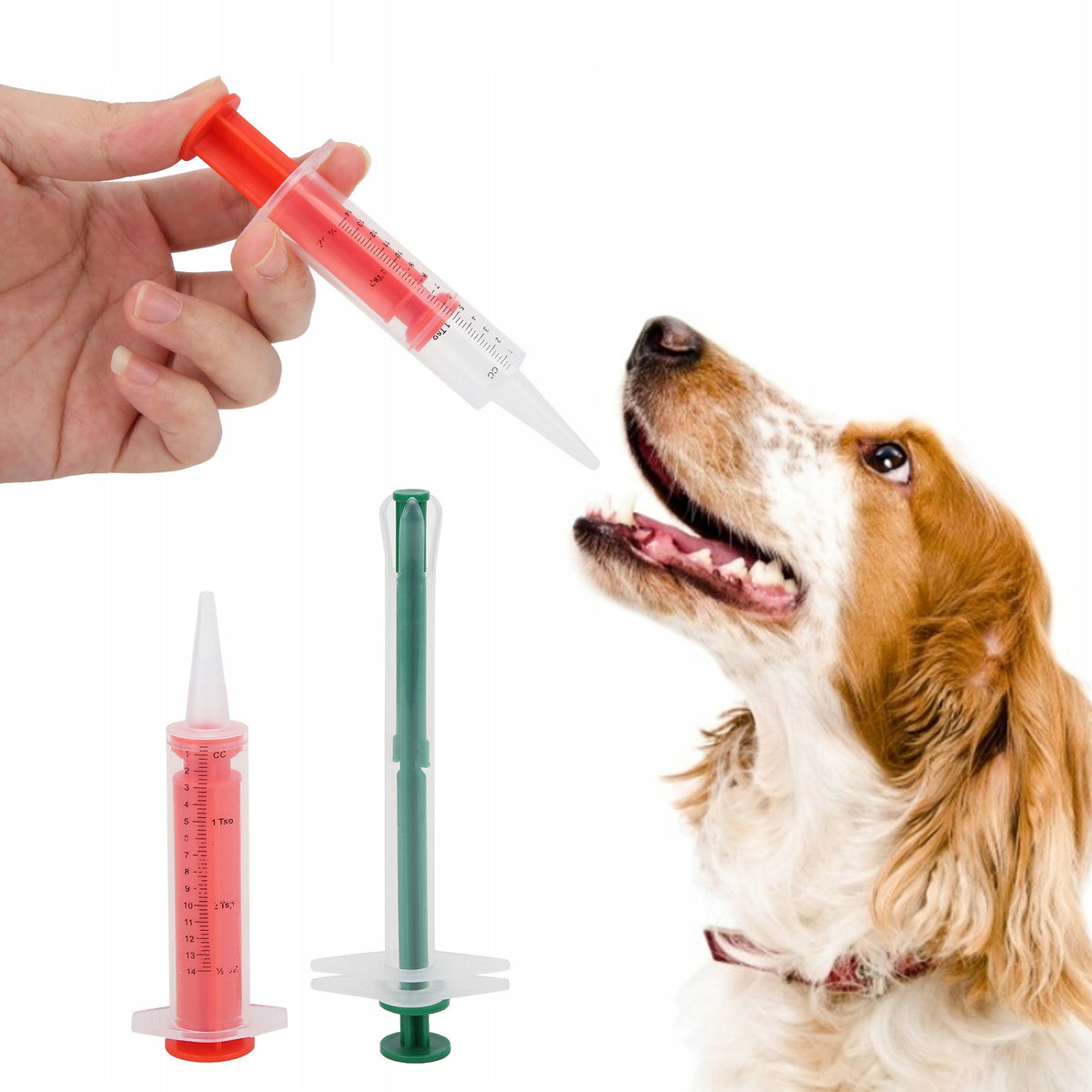 Animal Cat Dog TABLETS APPLICATOR Syringe MEDICINES DISPENSER