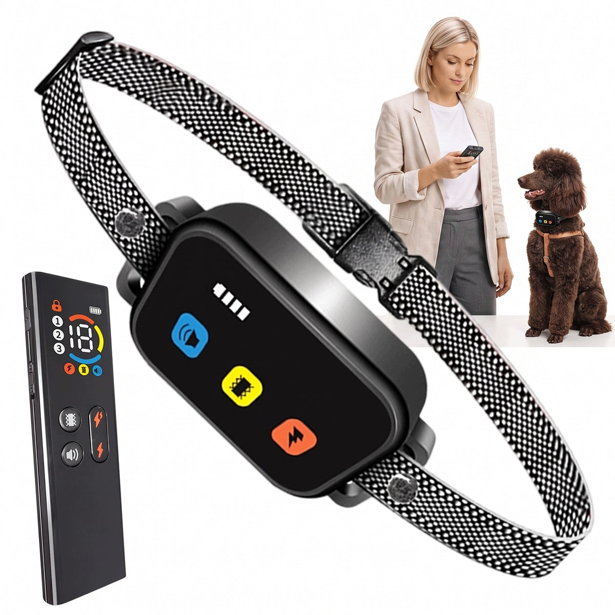 Anti Bark Collar For Dog Against Barking Electric Training Pilot