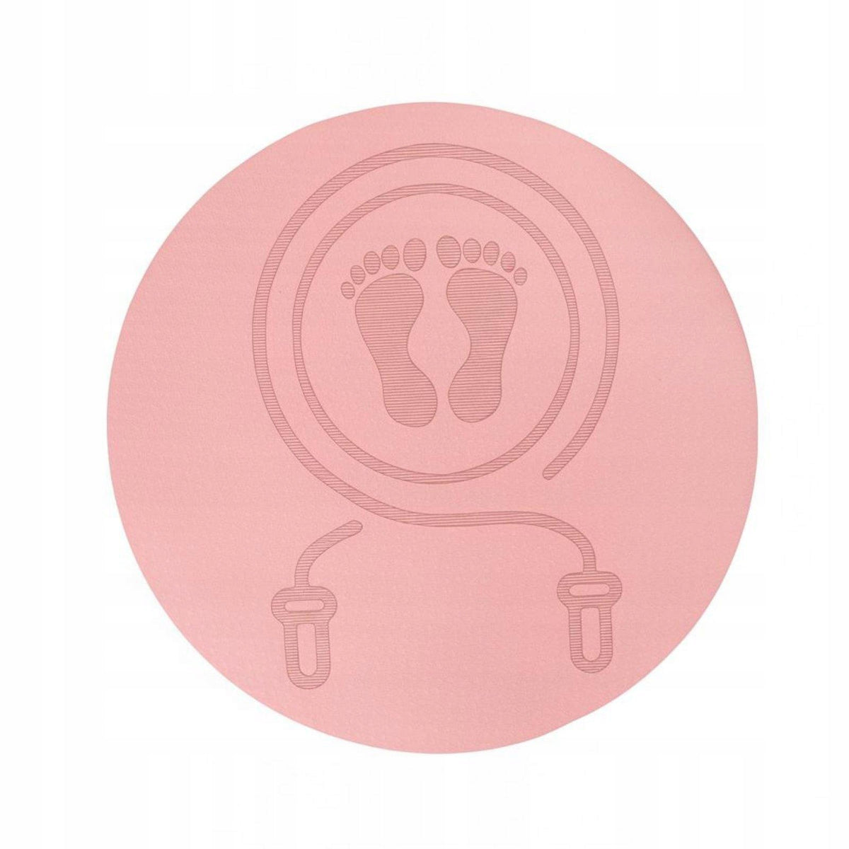 Anti Slip Exercise Pad TPE Non Slip Surface Jump Rope Mat Pink 60x60x0.8cm