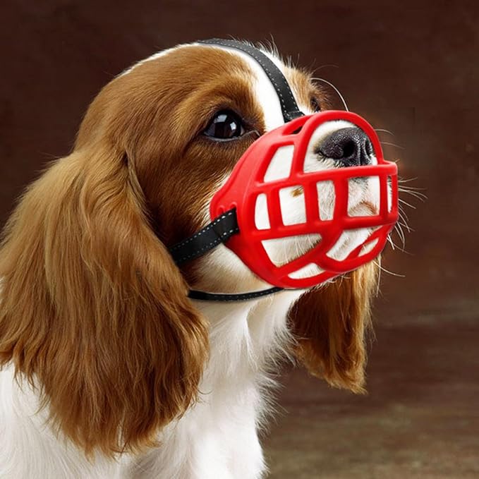 Anti-bite muzzle for dogs, silicone basket Packaging status original