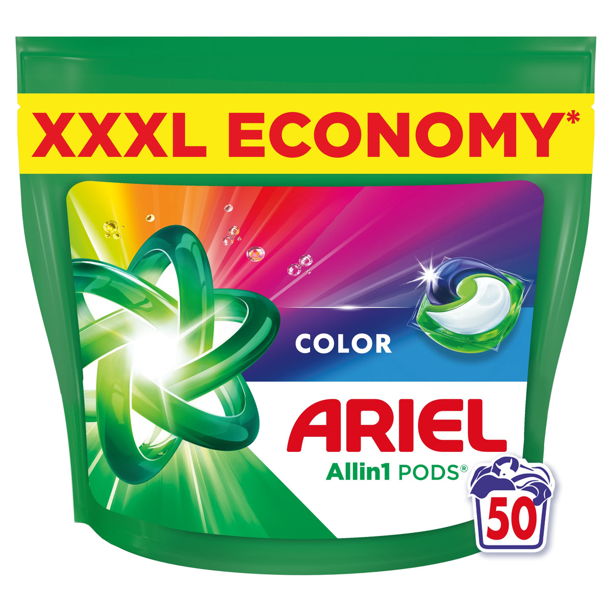Ariel All in 1 Washing Capsules Colour 50 Pack