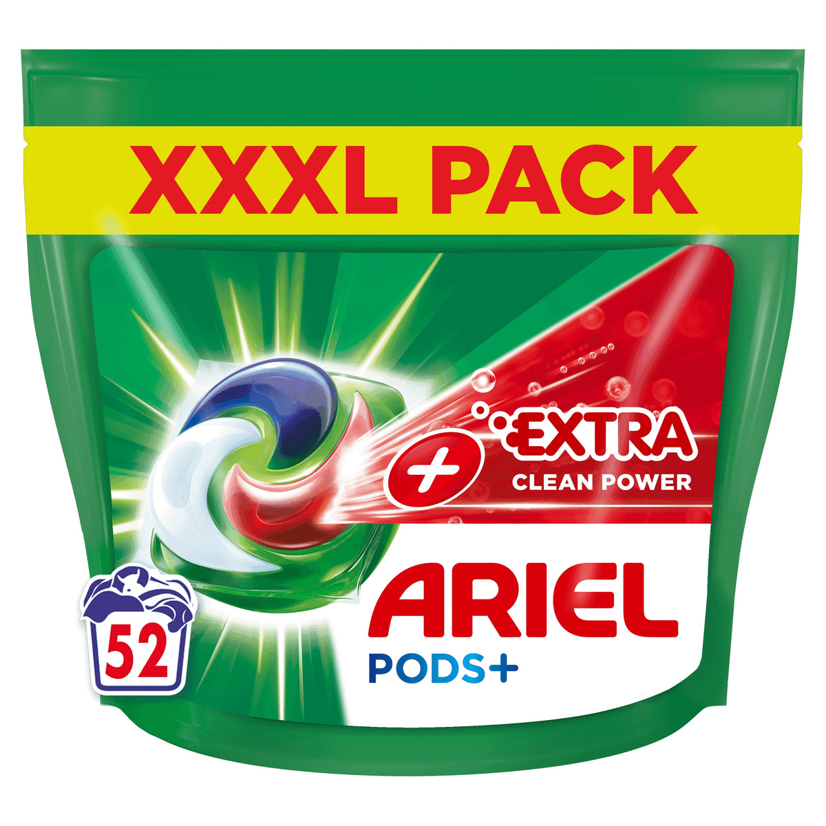 Ariel PODS washing capsules +Extra Clean Power 52 pcs