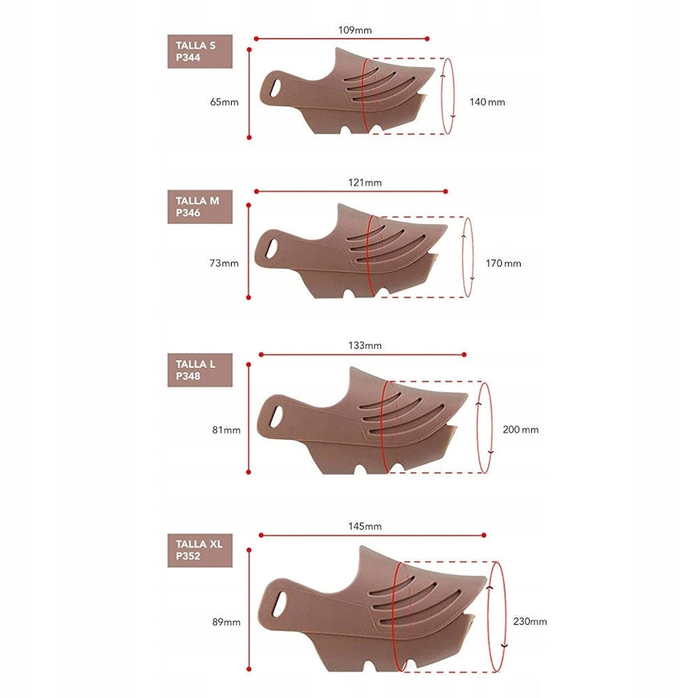 Artero Silicone Muzzle Cover Adjustable Silicone Dog muzzle,Brown S Manufacturer code P344