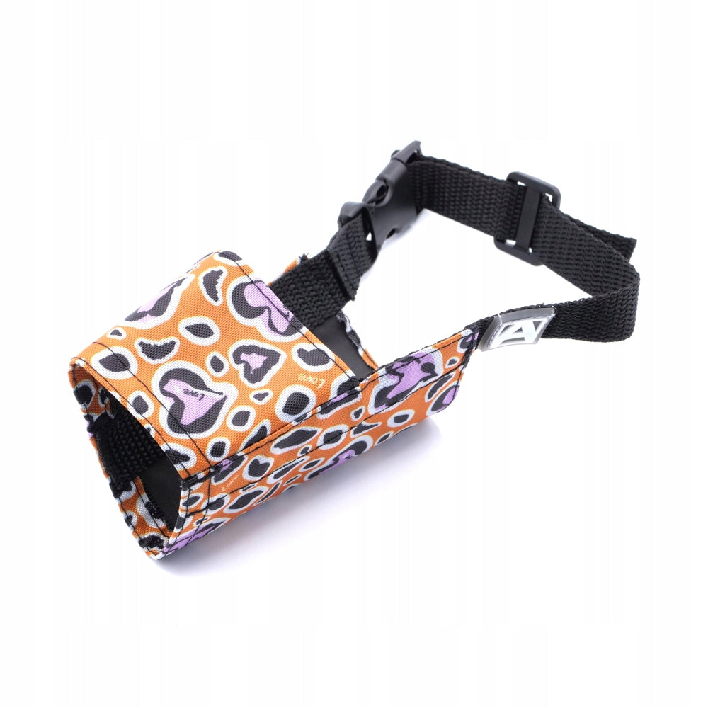 Artero Stamped Love Muzzle M - Adjustable, Colorful Dog muzzle